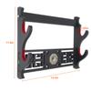Eforlife Padded Sword Wall Mount Katana Stand Samurai Sword Holder Display Rack Chinese Bagua Style (2-Tier) view 2