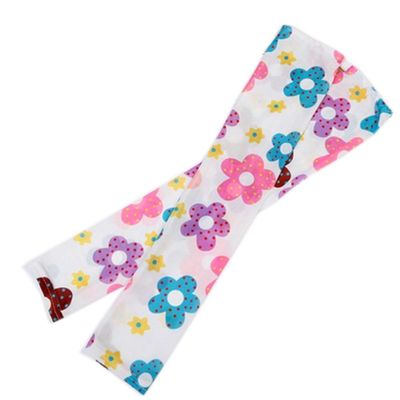 FANCY PUMPKIN Fashionable Fingerless Long Arm Warmers Sun Protective Cooling Sleeve for Summer, F-22