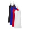 4 Pack Active Basic Women's Basic Tank Top (Black/White/Blue/Red, Large) view 1