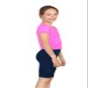 Janisramone Girls Shorts - Sports Cycling Shorts for Girls - Bike, Dance, Cycling Shorts for Kids Navy view 2