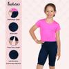 Janisramone Girls Shorts - Sports Cycling Shorts for Girls - Bike, Dance, Cycling Shorts for Kids Navy view 4