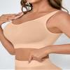 Boolavard New Seamless Sports Style Bra Crop Top Vest Comfort Stretch Bras Shapewear (3XL, Turqoise) view 3