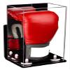 Better Display Cases Acrylic Vertical Boxing Glove Display Case Mirror Case, White Risers , Wall Mount and Black Base 8" x 6" x 14" (A092/V18) view 1