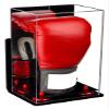Better Display Cases Acrylic Vertical Boxing Glove Display Case Mirror Case, Red Risers , Wall Mount and Black Base 8" x 6" x 14" (A092/V18) view 1