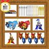 Nicolababe Weapon Pack for Minifigures Knight Weapons Set Accessories Kit Include Armor Helmet Cloaks Shield Barding Horses Compatible with All Major Brands (Medieval Weapon) view 2