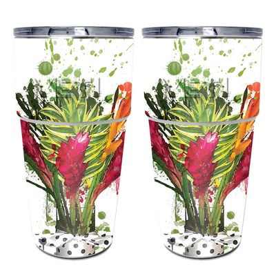 MightySkins Skin Compatible with Yeti Rambler 16 oz. Stackable Pints (2 Pack) - Flora | Protective, Durable, and Unique Vinyl Decal wrap Cover | Easy to Apply and Change Styles | Made in The USA