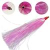 Bucktail Teasers Mylar Flash Teaser Tail Bucktail Teaser Fluke Rigs Flounder Fishing Lures Bait Rigs Kit 18pcs view 3