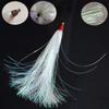 Bucktail Teasers Mylar Flash Teaser Tail Bucktail Teaser Fluke Rigs Flounder Fishing Lures Bait Rigs Kit 18pcs view 4