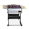 KICK Monarch 48" Folding Foosball Table (Gray)  Compact Indoor Gaming Table for Adults & Kids with 2 Balls, Semi-Solid Steel Rods, Slide Scorers, Rolling Wheels & Foldable Storage view 4