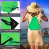 KUUQA 12 Pcs Drawstring Backpack Bags String Backpack Bulk Sport Gym Sack Bags for Traveling and Storage (Dark Green) view 3