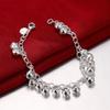 LRGKMCWTOB 925 Sterling Silver Popular Silver Jewelry Silver Jewelry Fashion Boutique Adjustable Bell Chain Bracelet Ladies Bracelet view 4