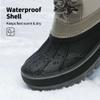 DREAM PAIRS Boys Girls Snow Boots Water-Resistant Outdoor Warm Cozy Anti-Slip Mid Calf Faux Fur Lining Insulated Winter Shoes for Little/Big Kids,Size 11 Little Kid,Lt Grey,KMONTE-1 view 2