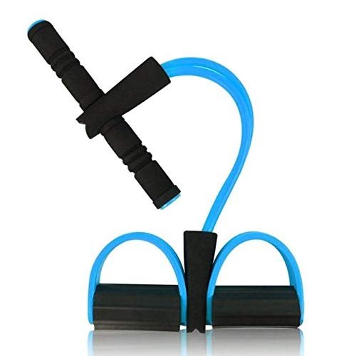 Yoga Fitness Equipment Expander for Waist Arm Leg 4 Tube Resistance Bands