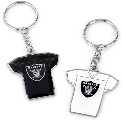 Aminco NFL Las Vegas Raiders Home/Away Reversible Jersey Keychain