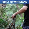 aiGear G2 Tactical Stick Hiking Walking Staff - Trekking Poles Outdoor Adjustable Hiking Stick for Camping Hiking 5 Tubes 40.5 inchwith Multitool view 2