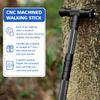 aiGear G2 Tactical Stick Hiking Walking Staff - Trekking Poles Outdoor Adjustable Hiking Stick for Camping Hiking 5 Tubes 40.5 inchwith Multitool view 3