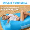 AlphaBeing Inflatable Lounger - Best Air Lounger for Travelling, Camping, Hiking - Ideal Inflatable Couch for Pool and Beach Parties - Perfect Air Chair for Picnics or Festivals view 4