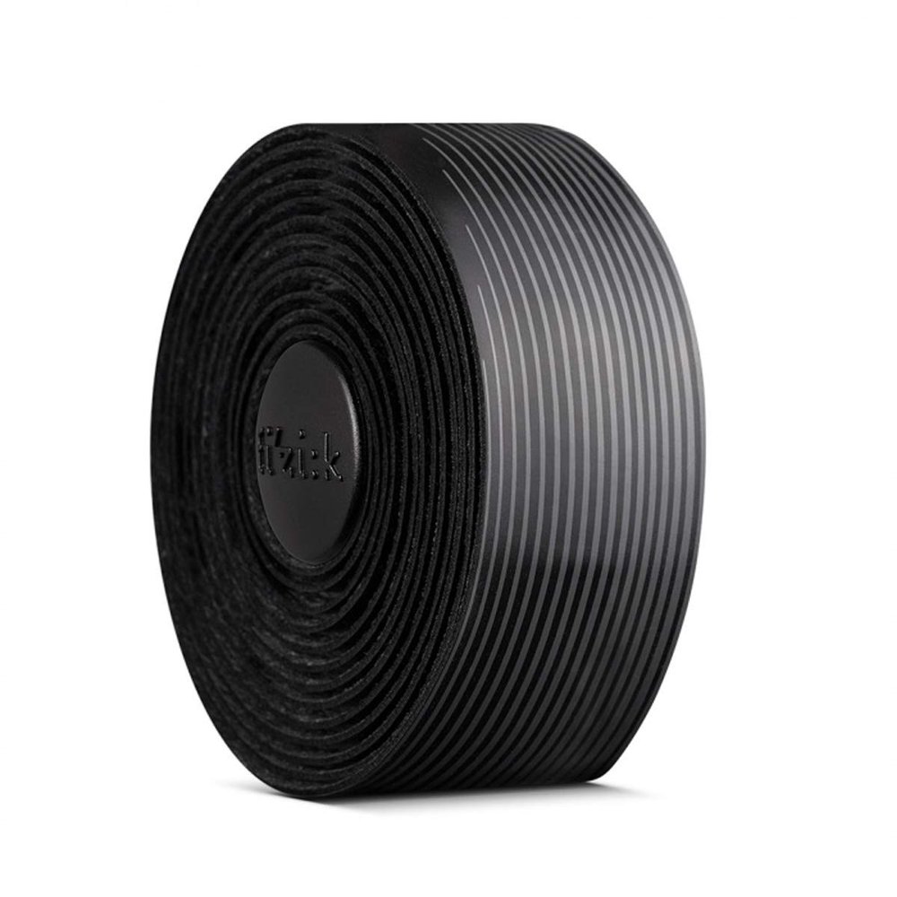 Fizik Vento Microtex Tacky,Road Cycling Racing bar Tape, Black/Grey, 2mm