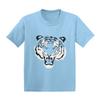 Tiger Face - Fierce Spirit Animal Infant/Toddler Cotton Jersey T-Shirt (Light Blue, 12 Months) view 1