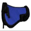 23" x 22" Horse English Contoured Quilted Fleece Lined Half Pad Blue 72130 view 1
