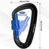 3 Heavy Duty Carabiner Clips 12kN (2697 lbs)-Lightweight Locking Carabiners for Securing PetsCamping, Hiking, HammockOutdoor and Gym etc, Keychains& Utility view 3