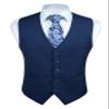 HISDERN Men's Suit Vest Business Formal Dress Waistcoat Vest with 3 Pockets for Suit or Tuxedo view 1