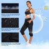 ChinFun Women's Hiking Capris Pants Outdoor Quick Dry Cargo Cropped Pants Water Resistant UPF 50+ Black L view 4