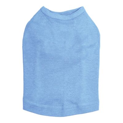 4XL - Light Blue Plain, Blank Dog Tank/t-Shirt