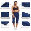 ChinFun Women's Outdoor Quick Dry Pants Breathable Water-Resistant UPF50+ Camping Hikking Capri Pants Navy XL view 4