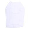 3XL - White Plain, Blank Dog Tank/t-Shirt view 1