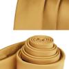 GUSLESON 4cm Slim Silk Tie Solid Gold Yellow Ties For Men Skinny Necktie (0801-11) view 4
