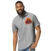 Custom Personalized Cotton Polo Shirts for Men and Women Custom Prints - Upload Your Design - Custom Sports Gray Polo Small view 3