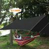 REDCAMP Hammock Rain Fly Camping Tarp Waterproof, 10x12ft Lightweight Backpacking Rain Tarp Shelter for Hiking Outdoor, Black view 2