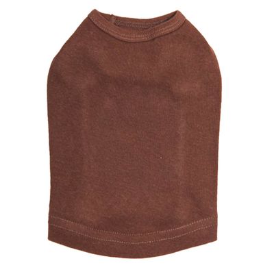 3XL - Brown Plain, Blank Dog Tank/t-Shirt