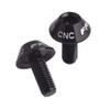 charmsamx Hex Screw 1/4" Screws(2pcs), Precision Anodized Water Cage Bolts, Aluminum Alloy Water Bottle Cage Screws for MTB,Mountain Bike,Road Bicycle (Black)