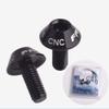 charmsamx Hex Screw 1/4" Screws(2pcs), Precision Anodized Water Cage Bolts, Aluminum Alloy Water Bottle Cage Screws for MTB,Mountain Bike,Road Bicycle (Black) view 2