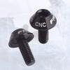 charmsamx Hex Screw 1/4" Screws(2pcs), Precision Anodized Water Cage Bolts, Aluminum Alloy Water Bottle Cage Screws for MTB,Mountain Bike,Road Bicycle (Black) view 3