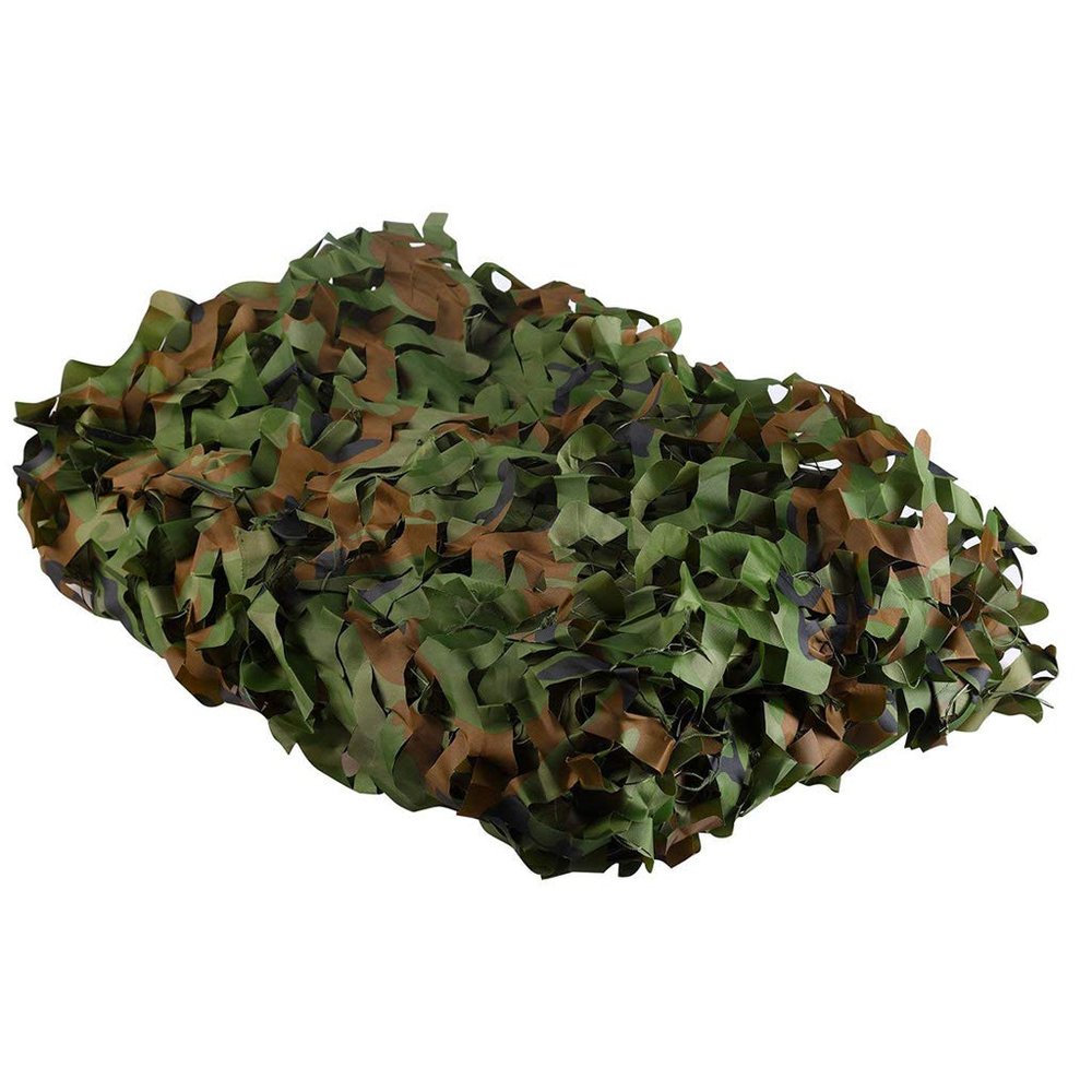 LIYFF-Tarps Camouflage Netting - Woodland Sunshading Net Camping Military Hunting Shooting Sunscreen Nets Outdoor Jungle UV Resistant Camo Netting