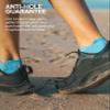 DANISH ENDURANCE 3 Pack Low-Cut Athletic Socks, Moisture Wicking, Men & Women, Multicolor (1 x black, 1 x grey, 1 x blue/neon yellow), Large view 4