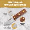 Condor Tool & Knife Compact Kephart Knife - 1095 High-Carbon Steel Blade - Ergonomic Walnut Handle - Premium Handcrafted Leather Sheath - Ideal for Survival, Camping, and Outdoor Adventures view 4