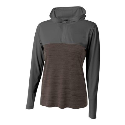 A4 Sportswear Womens Medium Graphite 1/4 Zip Two-Tone