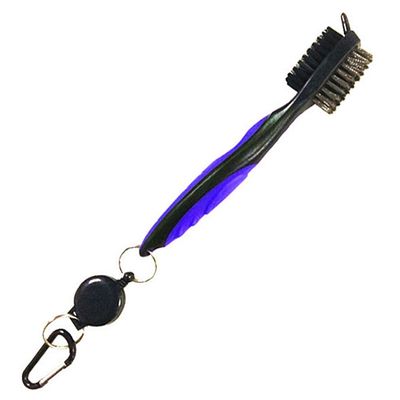 Minicartshop Golf Club Brush Golf Groove Cleaning Brush 2 Sided Golf Putter Wedge Ball Groove Cleaner Kit Cleaning Tool Golf Accessories (Blue)
