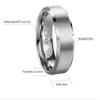 CROWNAL 4mm/6mm/8mm Tungsten Couple Wedding Bands Rings Men Women Brushed Finish Beveled Edges Engraved I Love You Size 4 To 17 (8mm,13) view 3