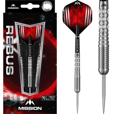 Mission Darts | Rebus Steel Tip 90% Tungsten M2 Darts - 25g
