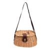 Syhonic Classical Vintage Fish Basket,Wicker Fisherman Traps Cage Bass Trout Perch Fish Case with Adjustable Shoulder Strap(Brown) view 1