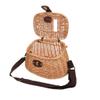 Syhonic Classical Vintage Fish Basket,Wicker Fisherman Traps Cage Bass Trout Perch Fish Case with Adjustable Shoulder Strap(Brown) view 2