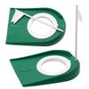 Golf Putting Cup with Adjustable Hole, Indoor Outdoor Training Practice Cup, Green Plastic with White Flag, Pressure Putt Trainer Aid view 4