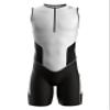 Sparx X Triathlon Suit Men Racing Tri Cycling Skin Suit Bike Swim Run (White_Elite, Small) view 2