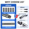 aiGear G2 Tactical Stick Hiking Walking Staff - Trekking Poles Outdoor Adjustable Hiking Stick for Camping Hiking 5 Tubes 40.5 inch Graywith Multitool view 4