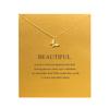 Baydurcan Butterfly Necklace for Women with Message Card Gifts for Friends (Butterfly) view 1